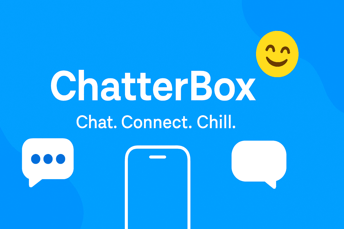 ChatterBox Messaging App Design Banner